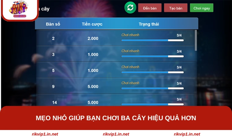 Người chơi giữ bình tĩnh và quản lý vốn cẩn thận