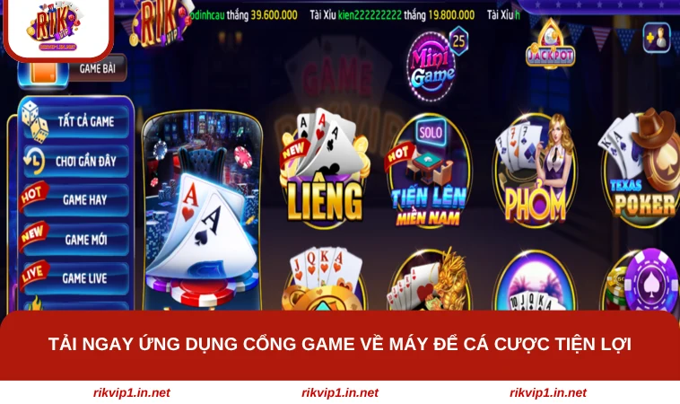Tải ngay ứng dụng cổng game về máy để cá cược tiện lợi